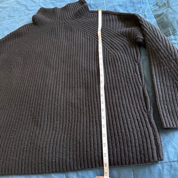 Naadam Cashmino Oversized Ribbed Turtleneck Wool Cashmere Size Small - Picture 7 of 12